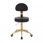Professional manicure stool Black Gold-5420187 AESTHETIC STOOLS