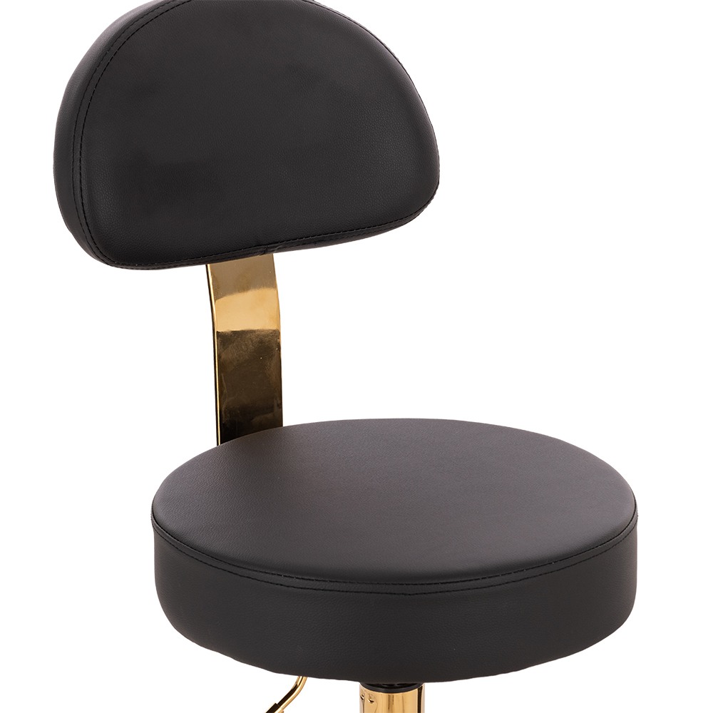 Professional manicure stool Black Gold-5420187 AESTHETIC STOOLS
