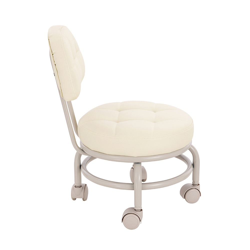 Professional pedicure stool Cream Silver- 5410153