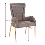 Elegant Stylish Chair Nappa Dark Gray-5470110 NORDIC STYLE COLLECTION