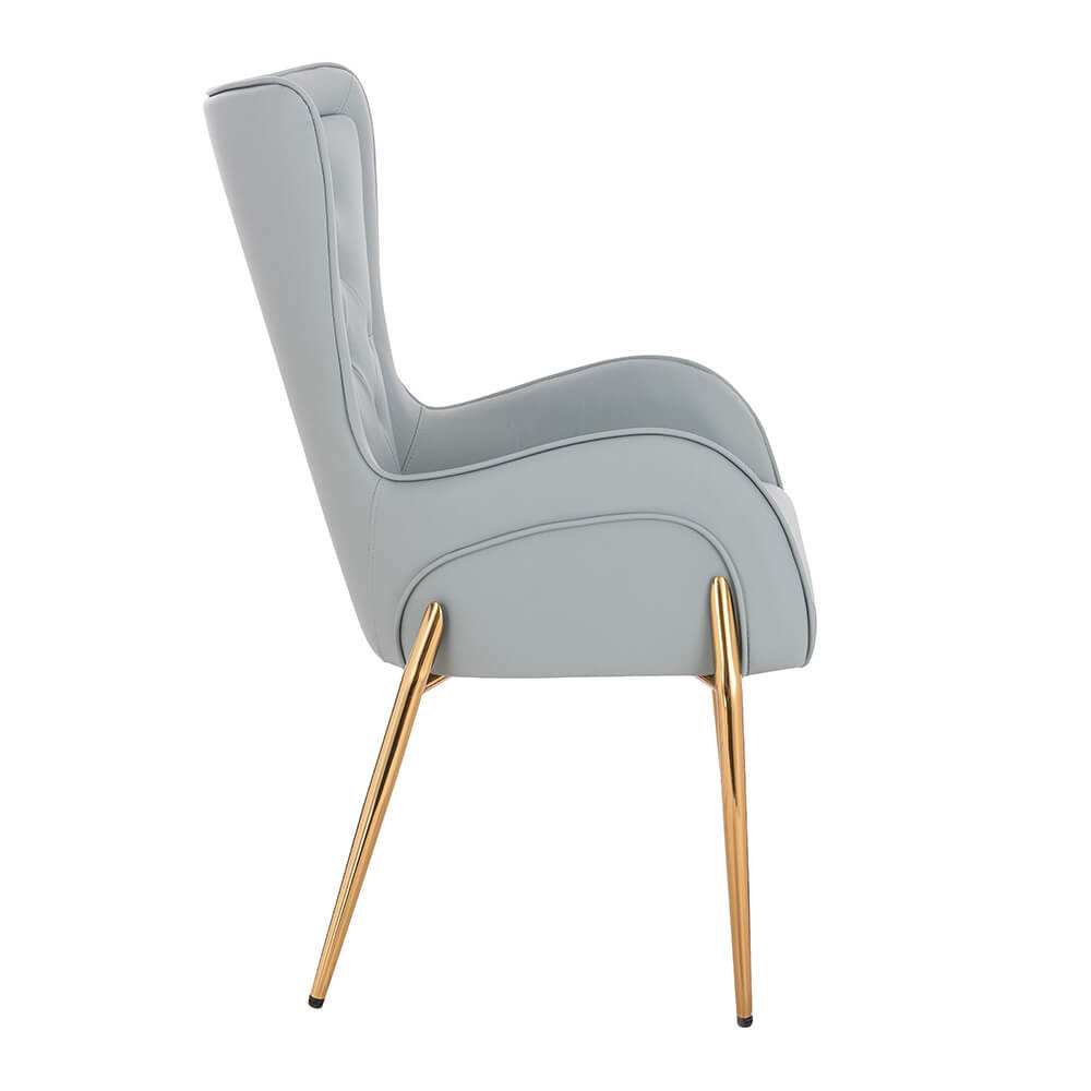 Elegant Stylish Chair Nappa Light Gray-5470109 NORDIC STYLE COLLECTION