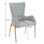 Elegant Stylish Chair Nappa Light Gray-5470109 NORDIC STYLE COLLECTION