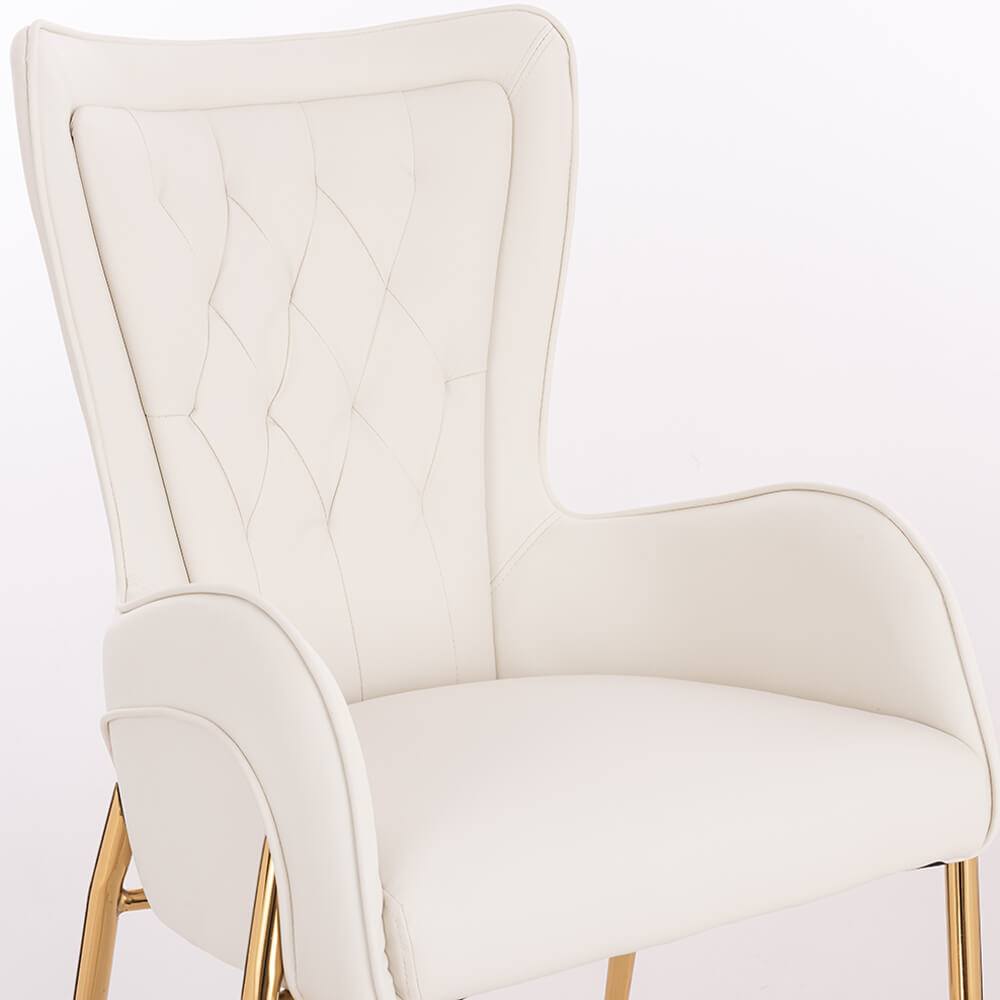 Elegant Stylish Chair Nappa White-5470111 NORDIC STYLE COLLECTION