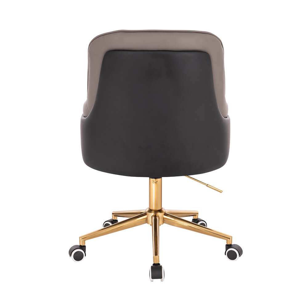 Elegant Stylish Chair Nappa Black Grey-5400319 AESTHETIC STOOLS