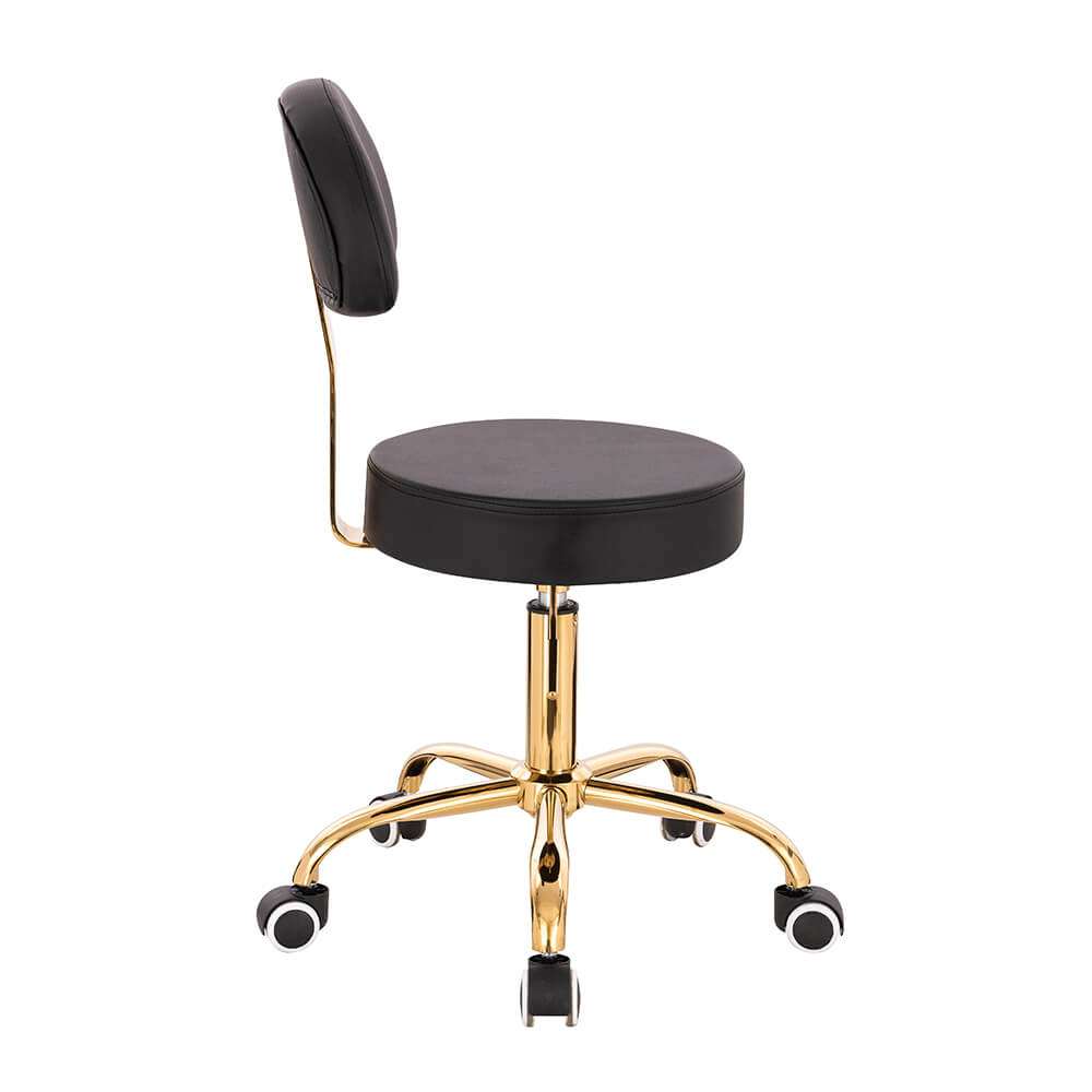 Professional manicure stool Black Gold-5420183 AESTHETIC STOOLS