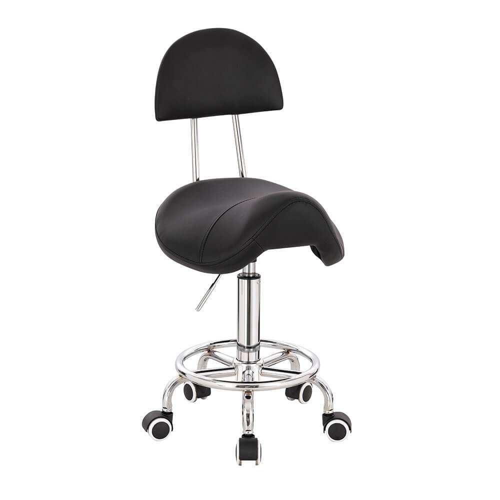Professional manicure stool Black-5420177 AESTHETIC STOOLS