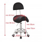 Professional manicure stool Black-5420177 AESTHETIC STOOLS