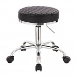 Professional hairdressing & aesthetics stool Large Seat Black-5420173 STOOLS WITHOUT BACK