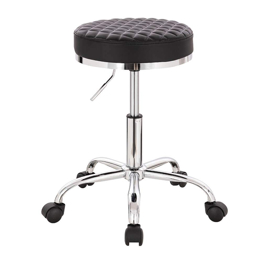 Professional hairdressing & aesthetics stool Large Seat Black-5420173 STOOLS WITHOUT BACK