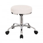  Professional hairdressing & aesthetics stool Large Seat White-5420174 STOOLS WITHOUT BACK