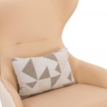 Lounge Chair and relax stool Cream White-5470115 КОЛЕКЦИЯ NORDIC STYLE 