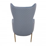 Lounge Chair and relax stool Grey Blue-5470116 NORDIC STYLE COLLECTION