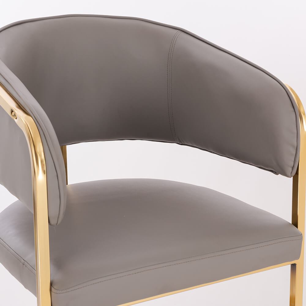 Elegant beauty chair Grey Gold-5470102 NORDIC STYLE COLLECTION