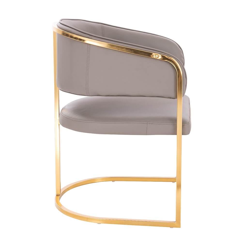 Elegant beauty chair Grey Gold-5470102 NORDIC STYLE COLLECTION