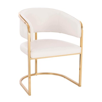 Elegant beauty chair White Gold-5470103