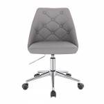 Vanity Chair PU Leather Light Grey color - 5400253 AESTHETIC STOOLS