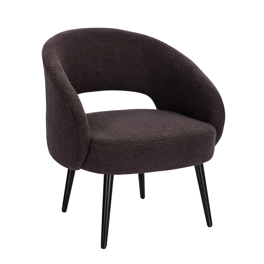 Luxury Beauty Chair Teddy Dark Grey-5470250