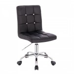 Vanity Chair PU Leather Black color - 5400260 AESTHETIC STOOLS