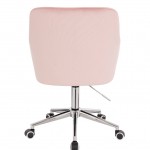 Stylish Chair Velvet Light Pink-5400330 AESTHETIC STOOLS
