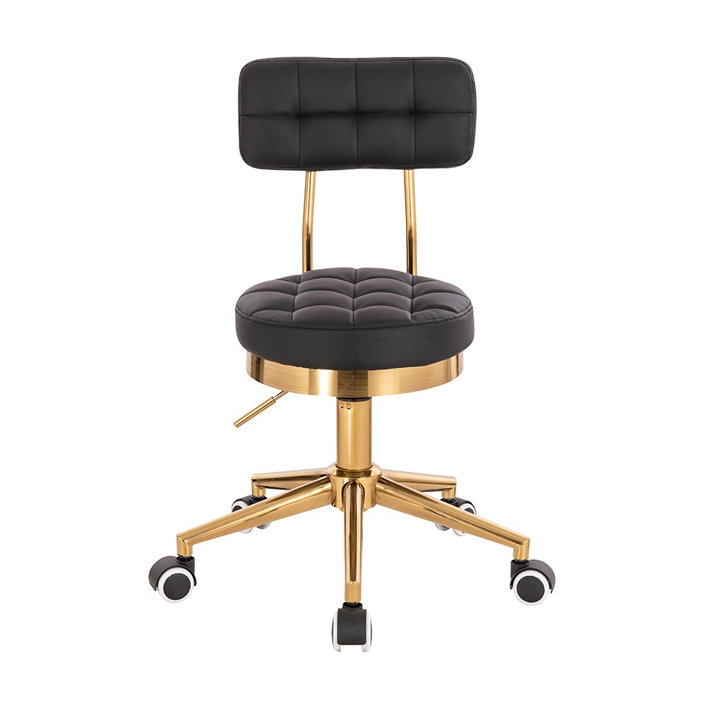 Professional pedicure stool Comfort Black-Gold -5410142 PEDICURE STOOLS