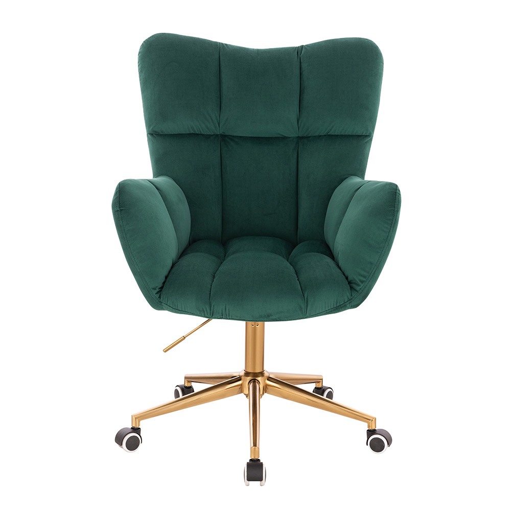 Lounge Chair Gold Velvet Green-5400390