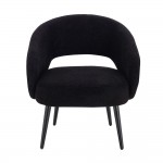 Luxury Beauty Chair Teddy Black-5470248