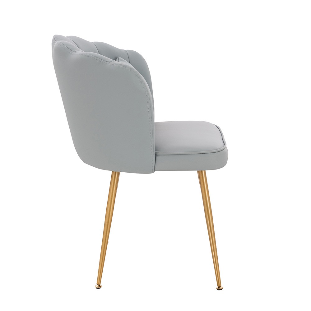 Stylish Beauty Chair Napa Light Grey Gold-5470262