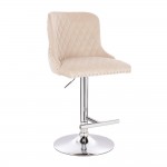 Luxury Bar stool Lion King Velvet Cream - 5450106 