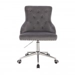 Vanity chair Velvet Lion King Dark Grey-5400378