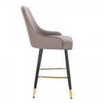 Luxury Bar stool Pu Leather Dark Grey-5450121 