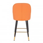 Luxury Bar stool Pu Leather Orange-5450123 