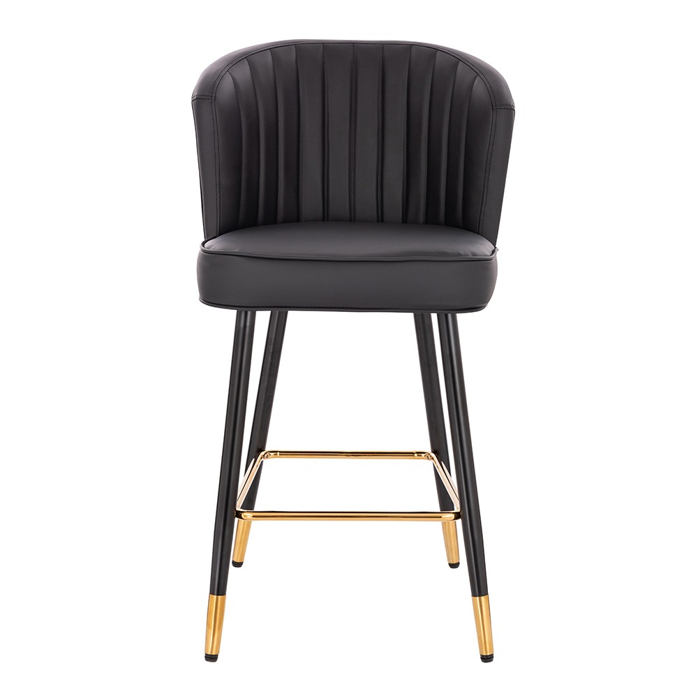 Luxury Bar stool Pu Leather Black-5450125 