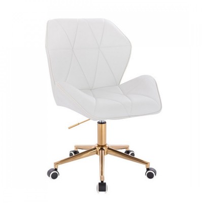 Vanity Chair Diamond Gold White Color - 5400264
