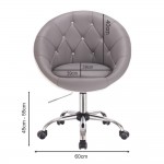 Manicure stool gray - 5400065 AESTHETIC STOOLS