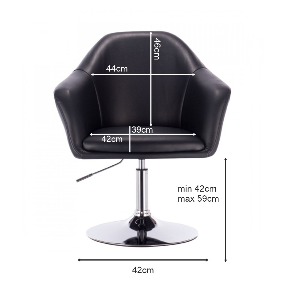 Vanity Chair Celebrity Crystal Black Color - 5400168 AESTHETIC STOOLS