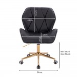 Vanity Chair Diamond Gold Black Color - 5400175 AESTHETIC STOOLS