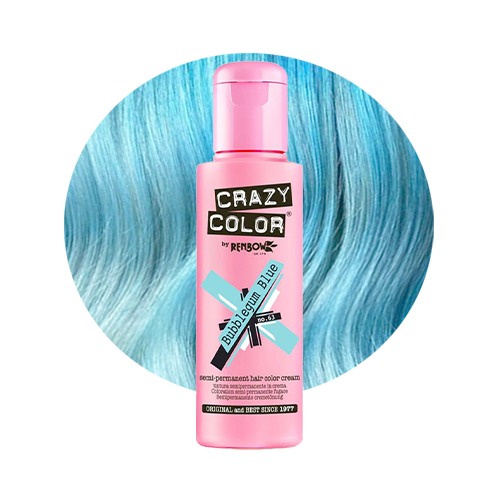 Crazy Color Bubblegum Blue 100ml - 9002281 CRAZY COLORS