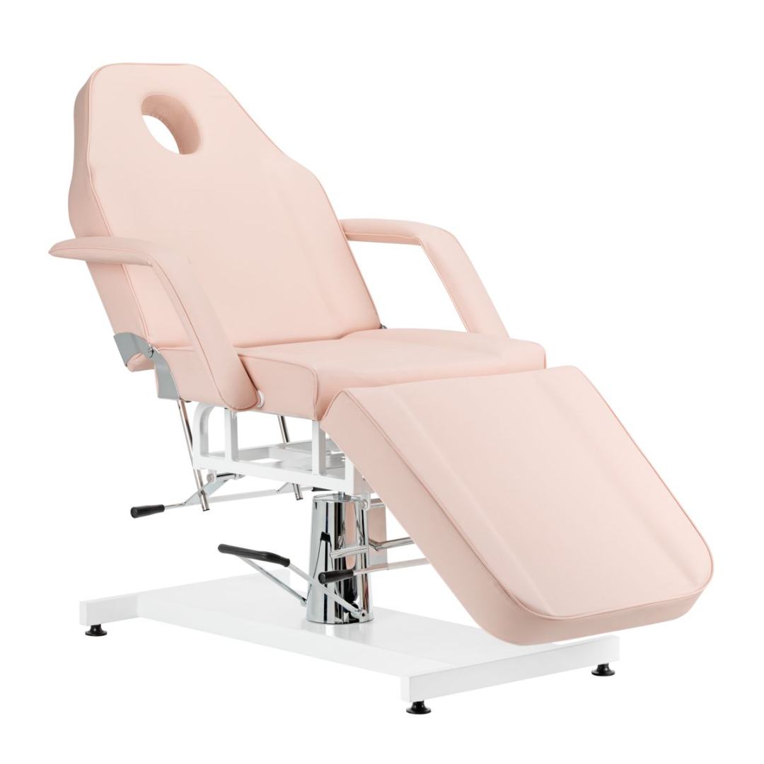 Professional cosmetic chair pink - 0141140 CHAIRS WITH HYDRAULIC-MANUAL LIFT