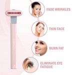 Vibrating Led eyes and face massage device 4 in 1 Pink-6970141 HOME SPA - AESTHETIC DEVICES