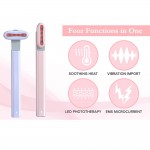 Vibrating Led eyes and face massage device 4 in 1 Pink-6970141 HOME SPA - AESTHETIC DEVICES
