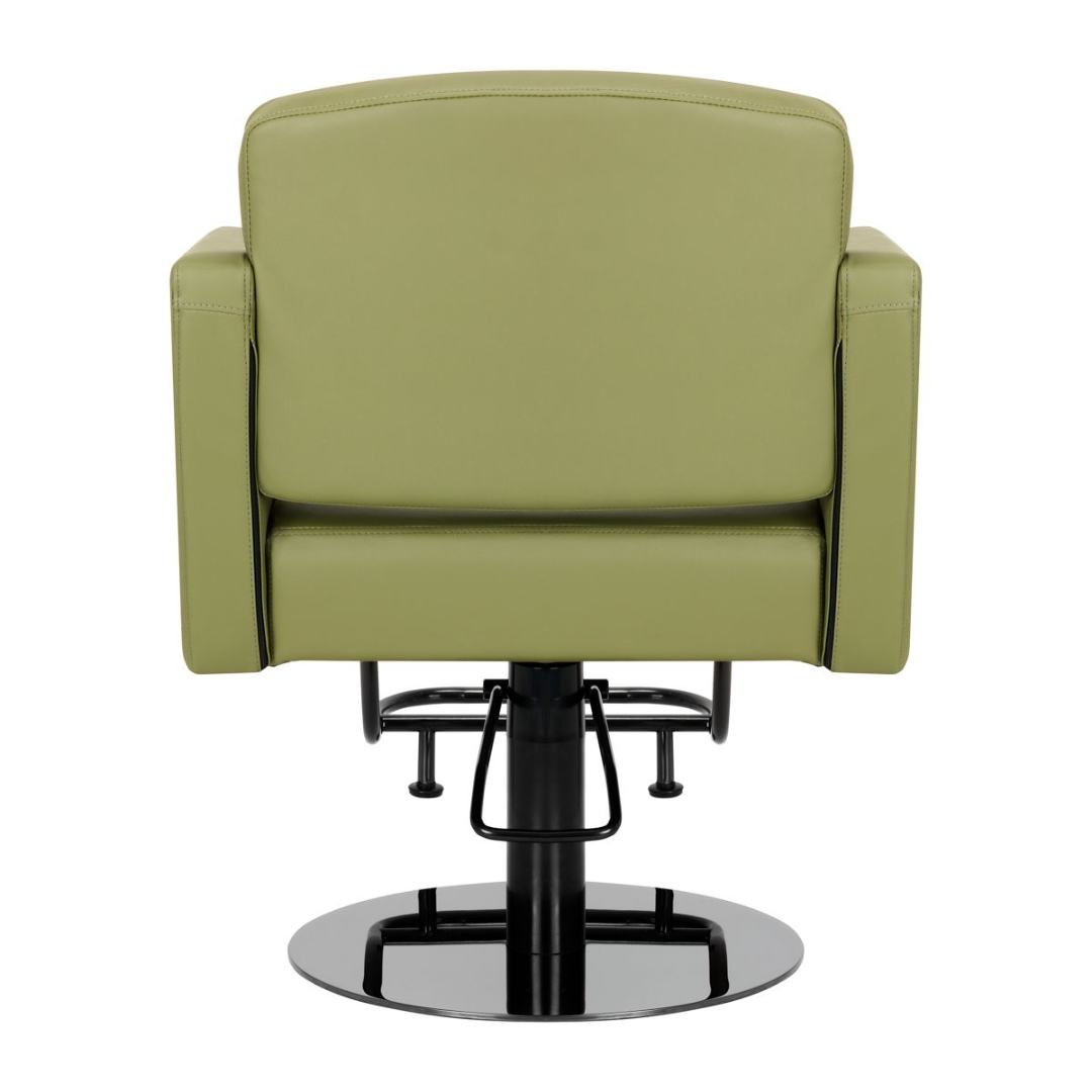 Professional hair salon seat Gabbiano Turin black green-0148032 HAIR SALON CHAIRS 