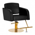 Professional hair salon seat Gabbiano Turin gold black-0148034 HAIR SALON CHAIRS 