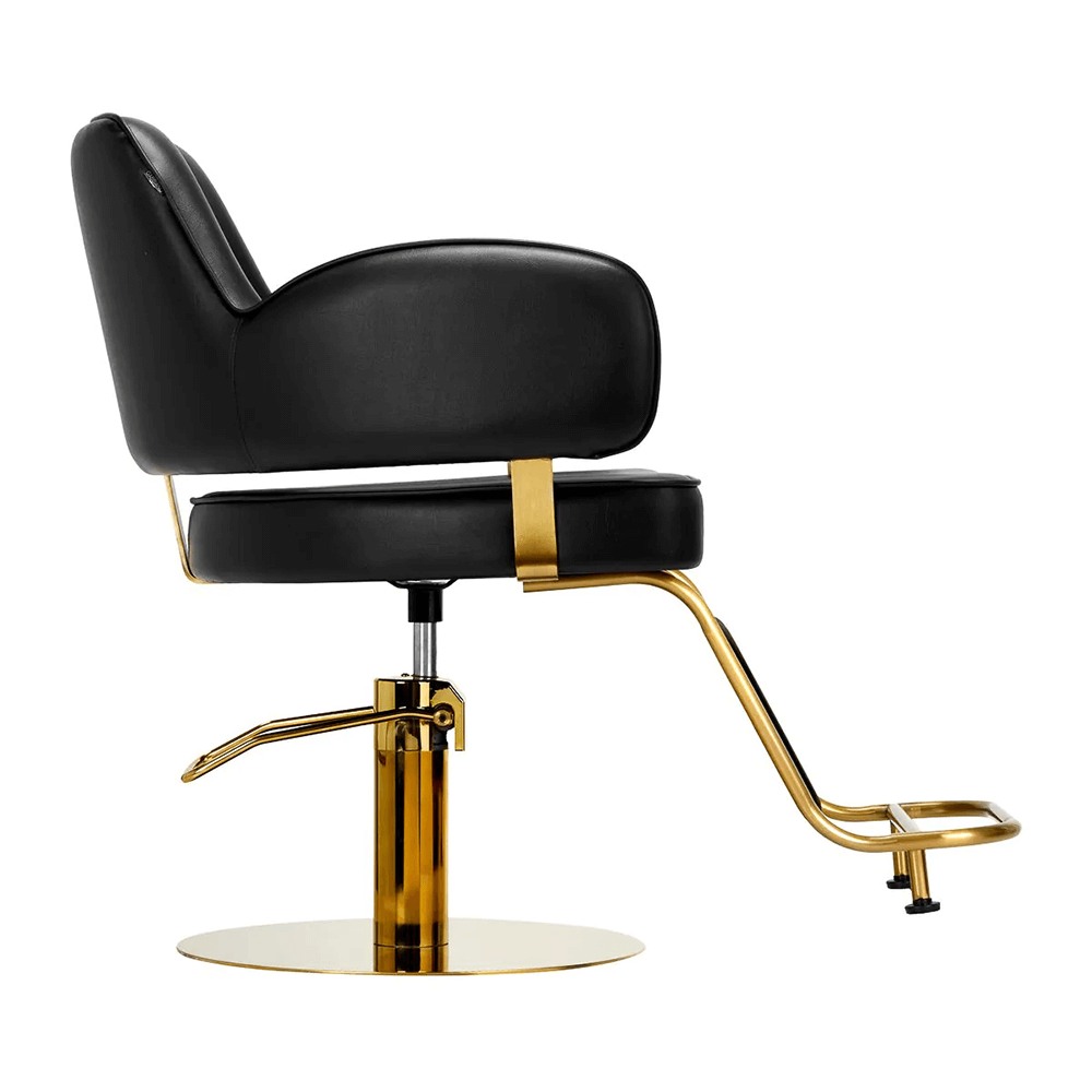 Professional salon chair Linz NQ Gold Black-0148063 КОЛЕКЦИЯ ЛУКСОЗНИ СТОЛОВЕ