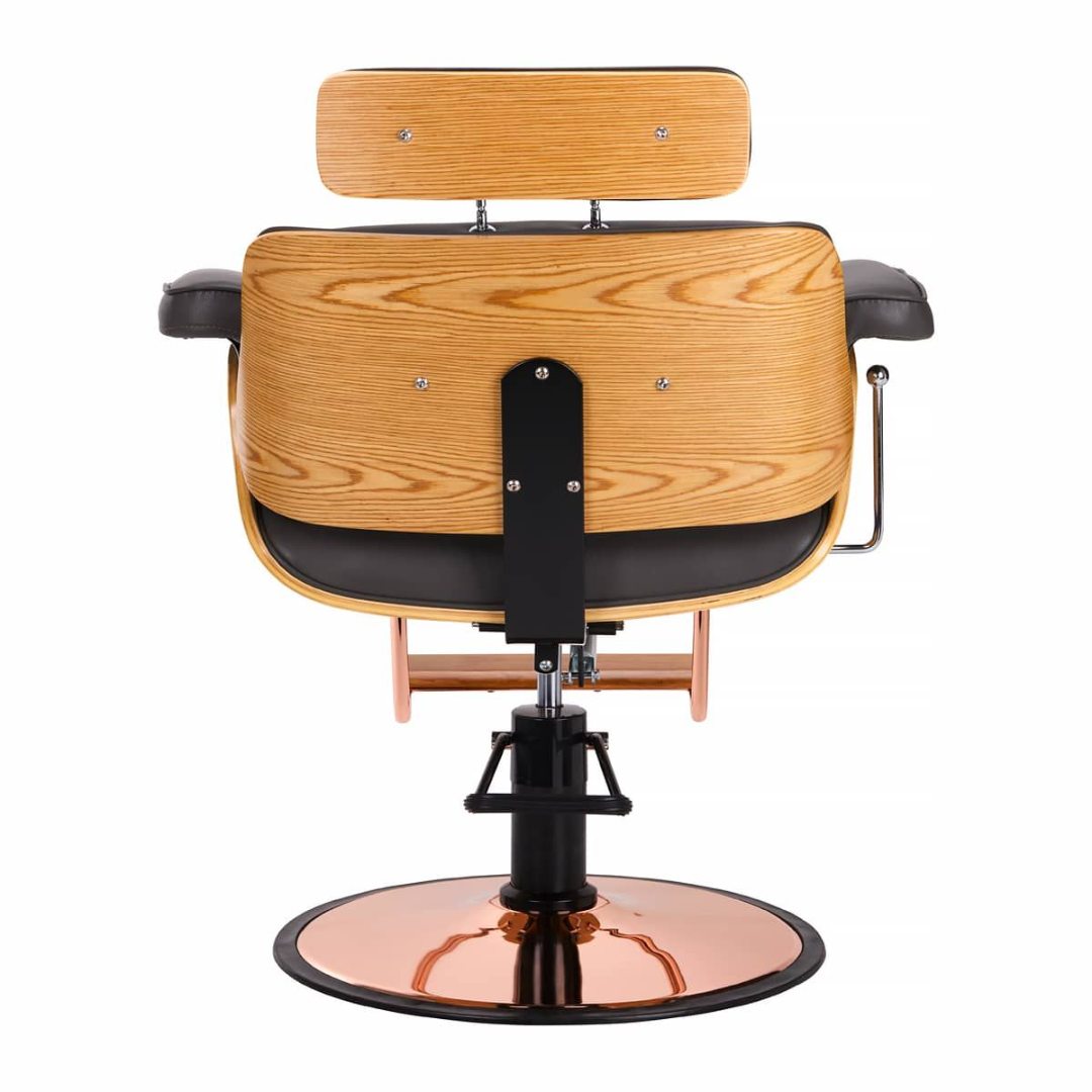 Professional working seat with adjustable headrest Florence Black - 0133139 BARBER CHAIR