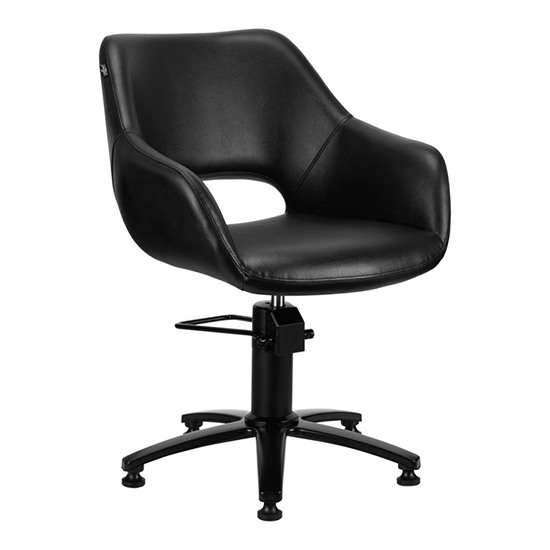 Professional salon chair Gabbiano LIMA black - 0142857 BARBER CHAIR