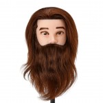 Training head with beard and natural hair-0148408 HELPER EQUIPMENT