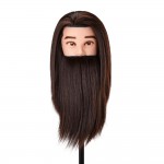 Training head with beard and synthetic hair-0148410 HELPER EQUIPMENT