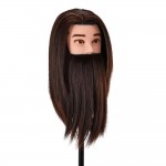 Training head with beard and synthetic hair-0148410 HELPER EQUIPMENT