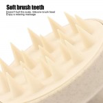 Head massage brush Beige -6970137 BRUSHES