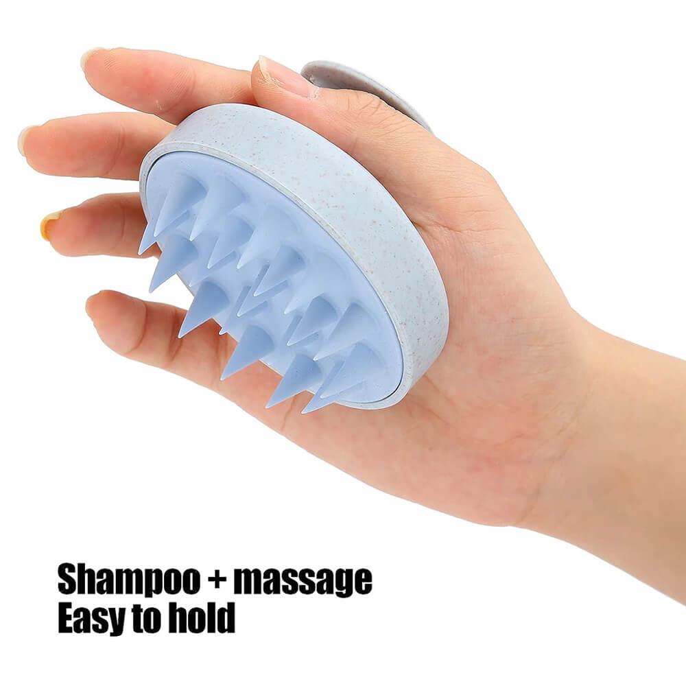 Head massage brush Blue -6970135 BRUSHES